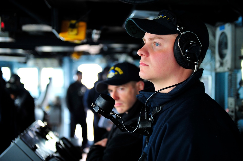 USS Blue Ridge action