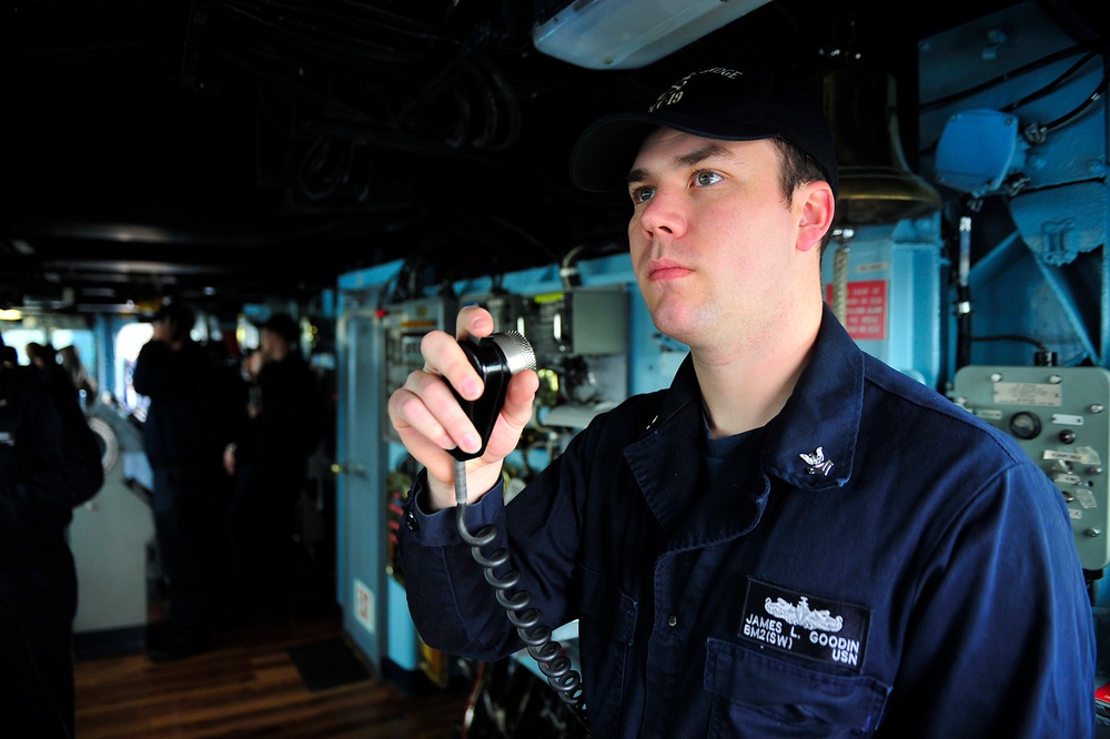 USS Blue Ridge action