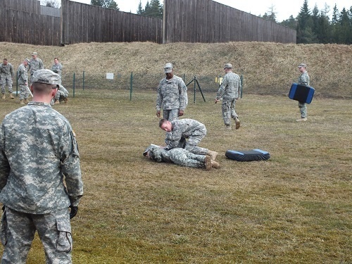 US Soldiers of 3rd Platoon, 527th Military Police Company, 709th MP Battalion, conducted Military Police OC Training