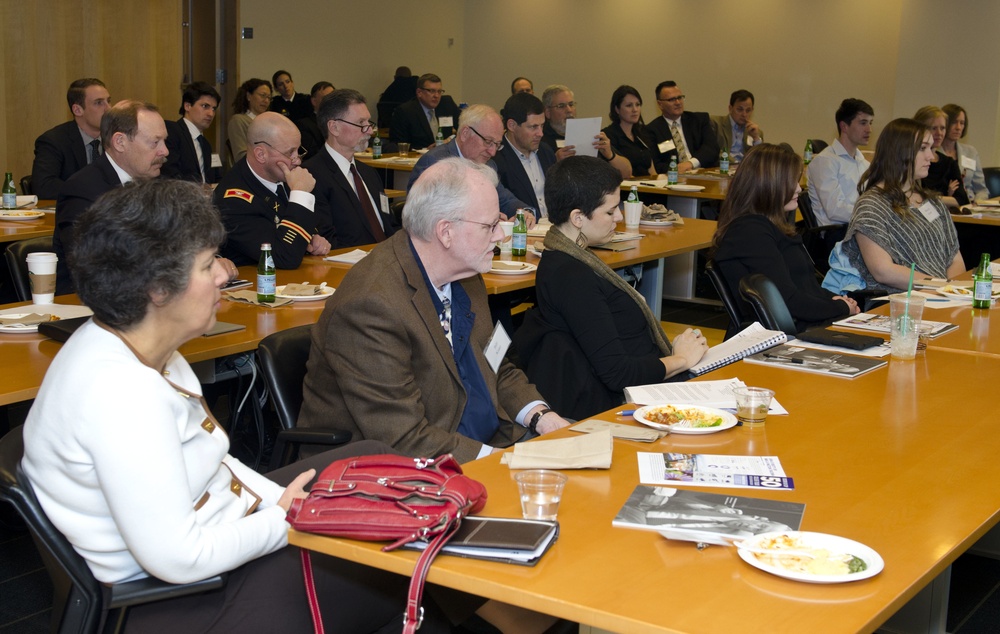 Military, academic, business professionals discuss leadership attributes