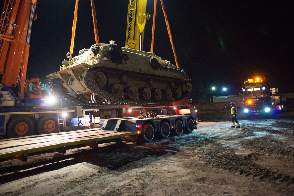 3rd Infantry Division tanks arrive in Latvia