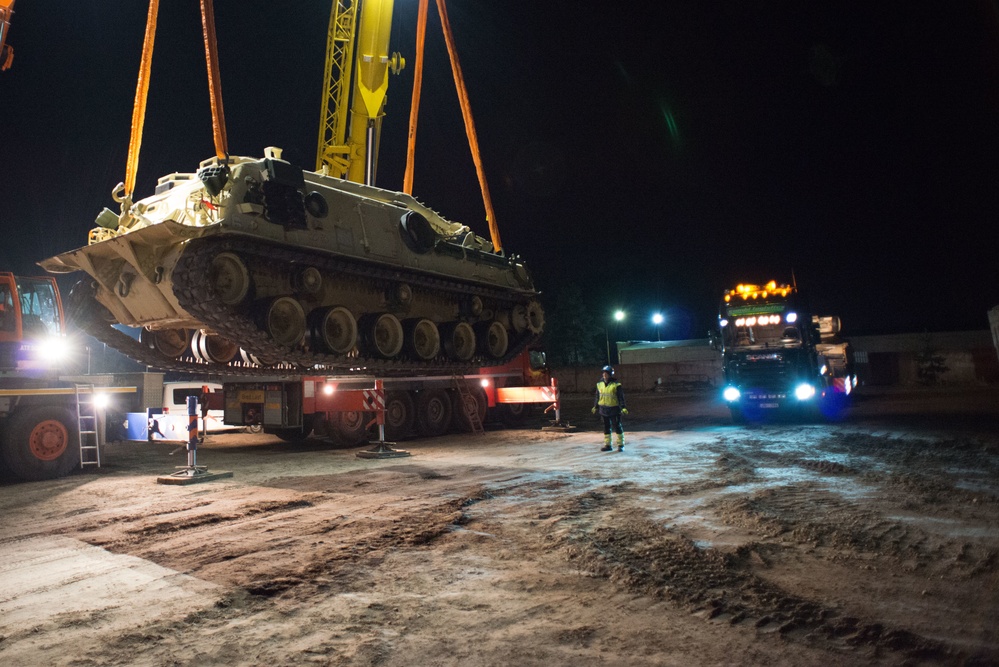 3rd Infantry Division tanks arrive in Latvia