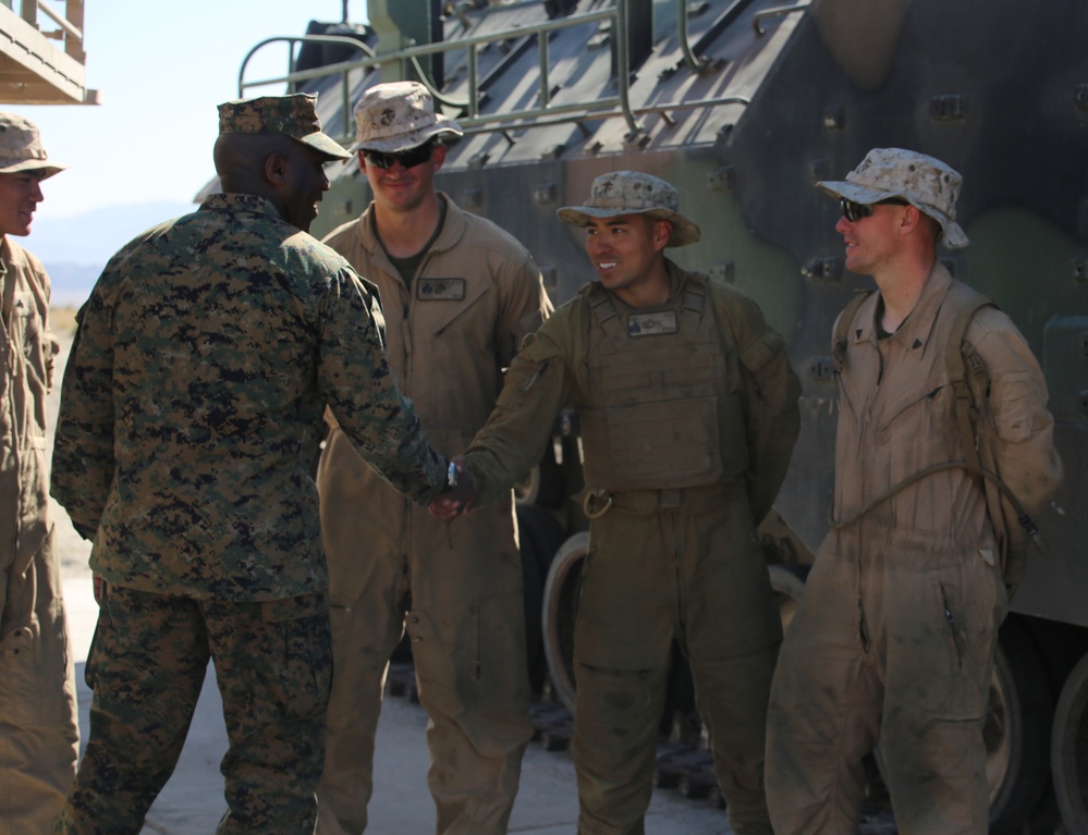 Integrated Task Force Marines welcome Sergeant Major of the Marine Corps