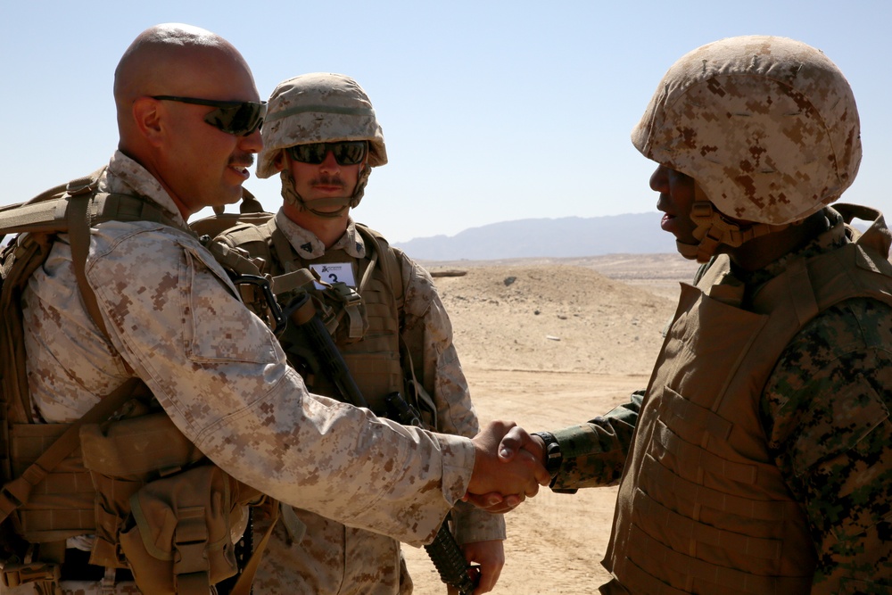 Integrated Task Force Marines welcome Sergeant Major of the Marine Corps