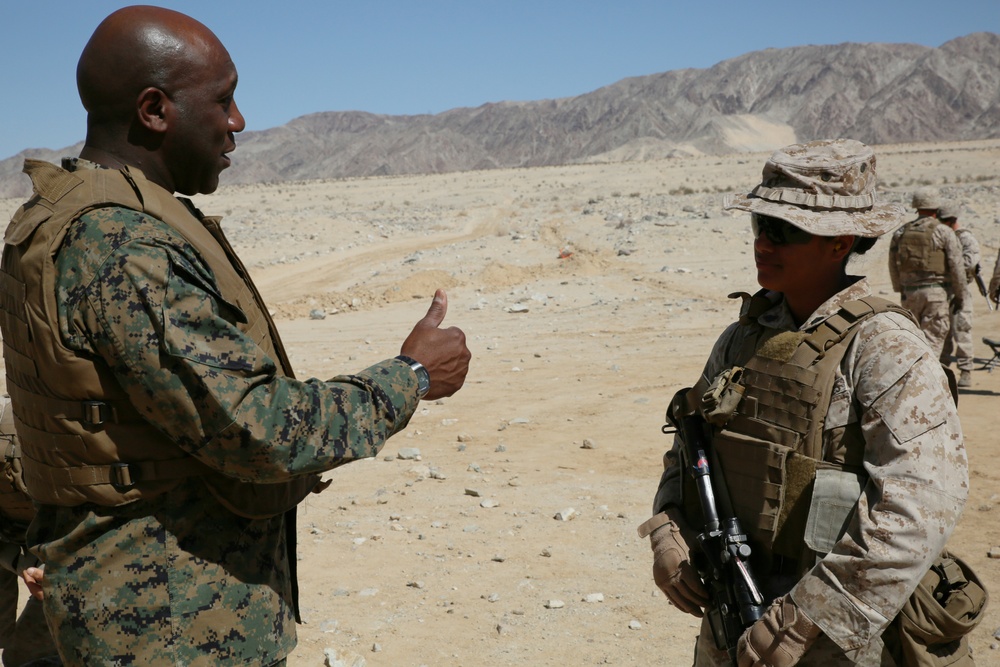 Integrated Task Force Marines welcome Sergeant Major of the Marine Corps