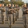 Marine recruits march in close order drill on Parris Island