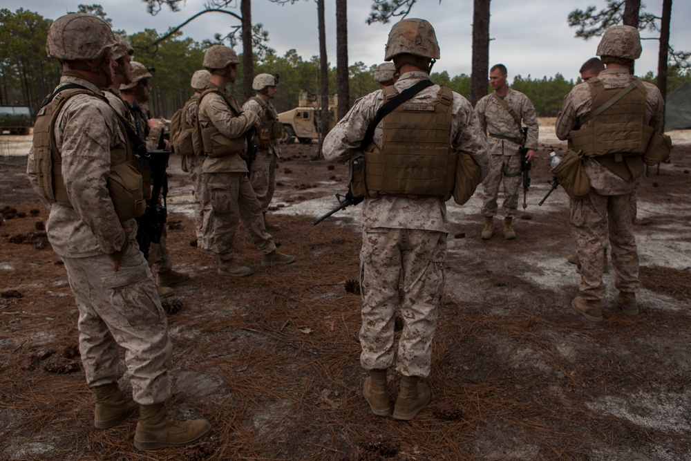 2D Transportation Support Battalion Marines experience a day with 2nd Battalion 10th Marine Regiment