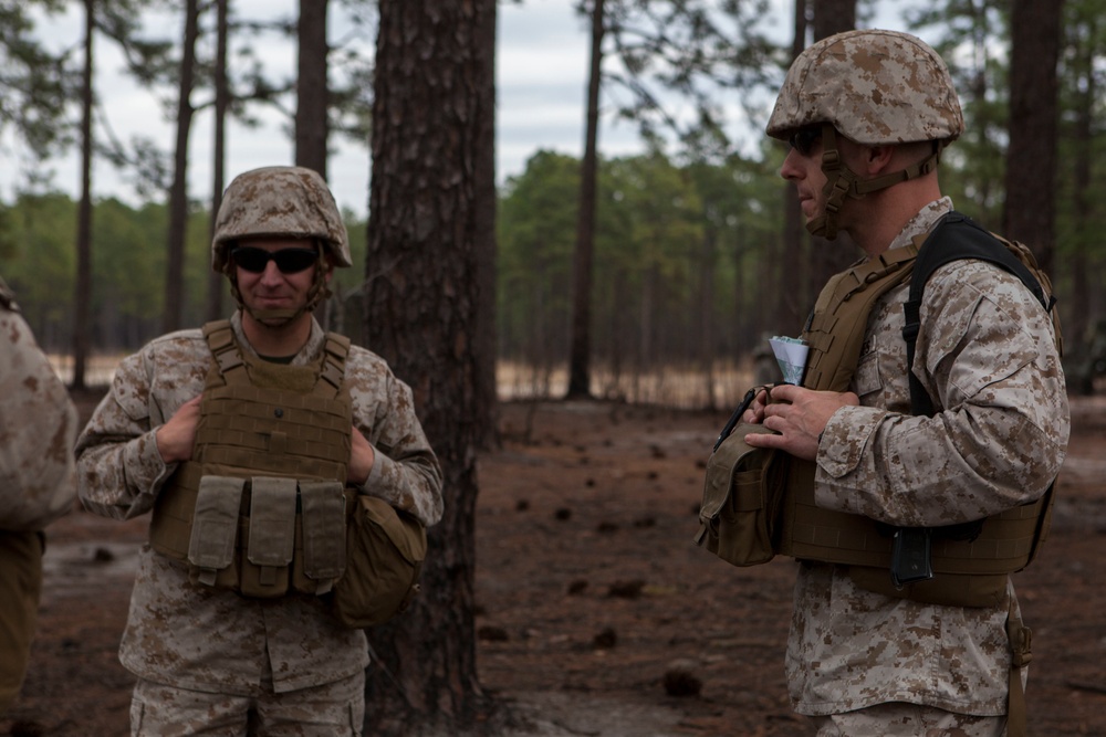 2D Transportation Support Battalion Marines experience a day with 2nd Battalion 10th Marine Regiment