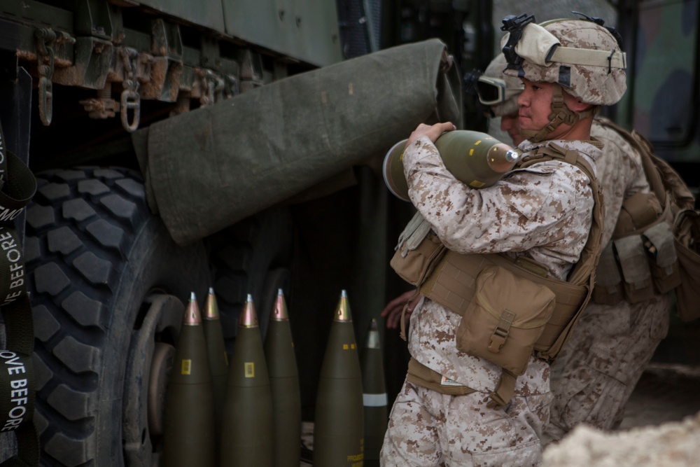 2D Transportation Support Battalion Marines experience a day with 2nd Battalion 10th Marine Regiment