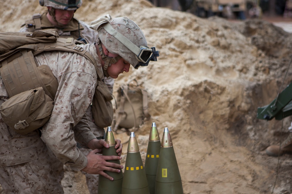 2D Transportation Support Battalion Marines experience a day with 2nd Battalion 10th Marine Regiment