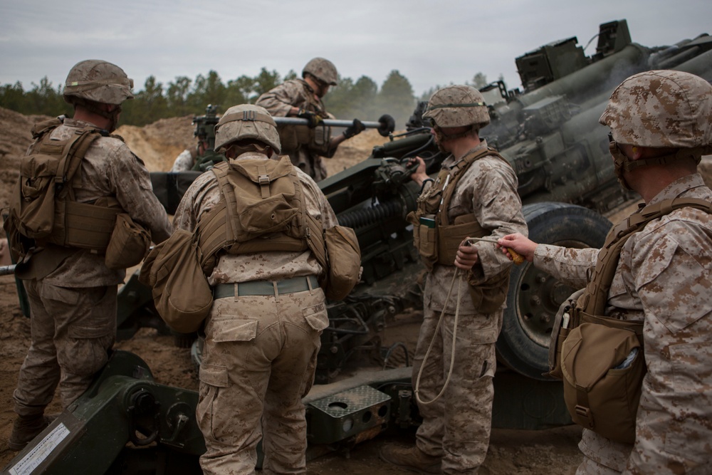 2D Transportation Support Battalion Marines experience a day with 2nd Battalion 10th Marine Regiment