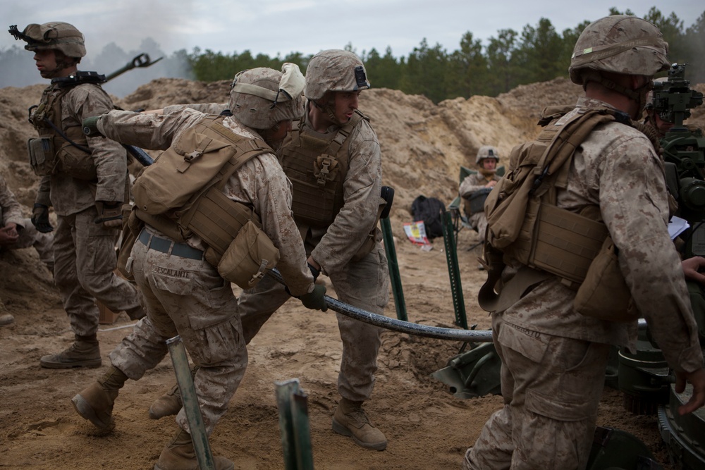 2D Transportation Support Battalion Marines experience a day with 2nd Battalion 10th Marine Regiment