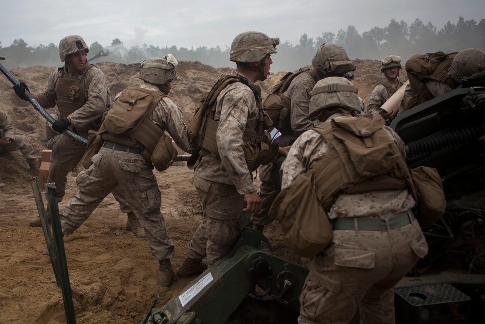 2D Transportation Support Battalion Marines experience a day with 2nd Battalion 10th Marine Regiment