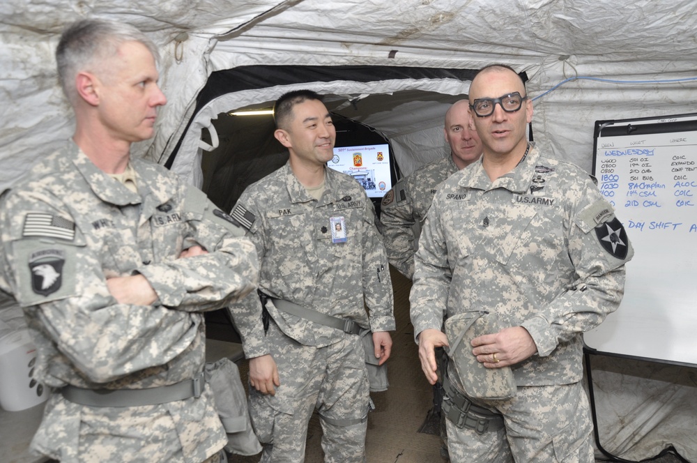 2ID CSM visits 501st SBDE Champions