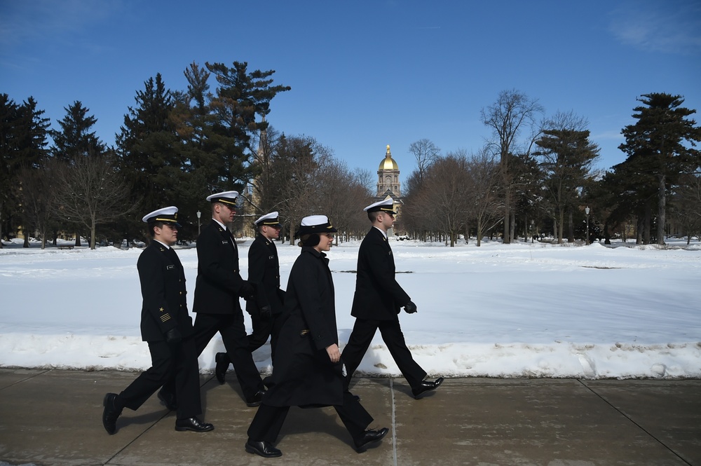 Notre Dame Naval Reserve Officers Training Corps' Naval Leadership Weekend