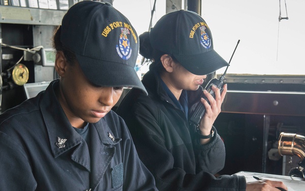 USS Fort McHenry operations