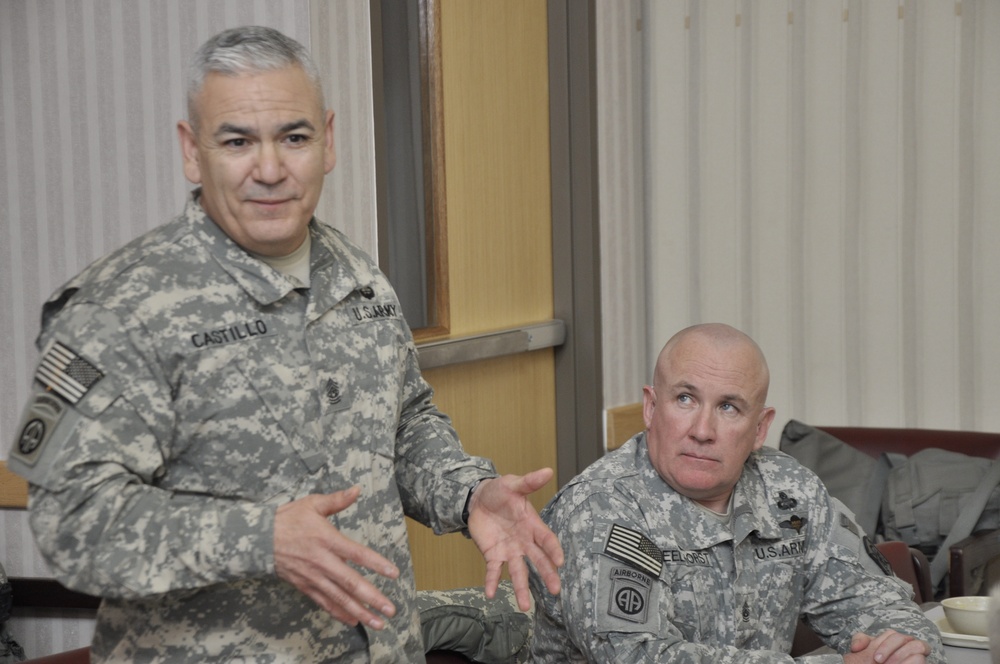 Command Sgt. Maj. Castillo puts spotlight on senior NCOS