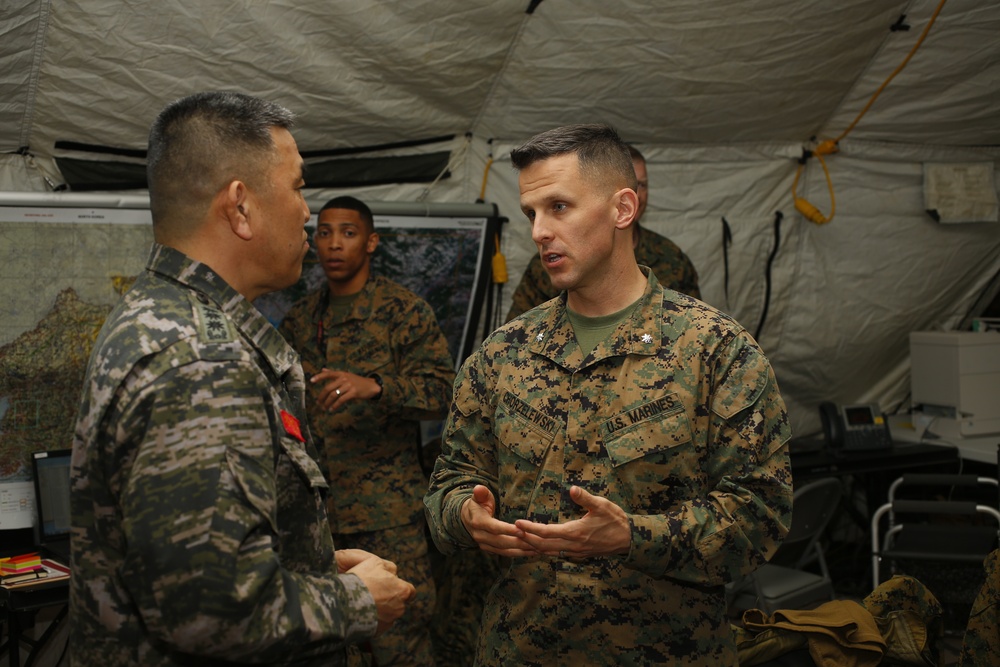 U.S. Marines and ROK Marines participate in Exercise Key Resolve 15