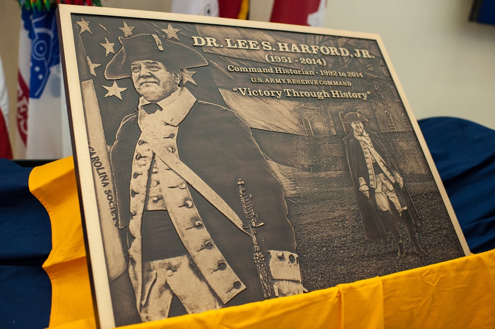 Harford honored with memorial plaque