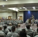 Senior enlisted service member speaks to NM Guard members