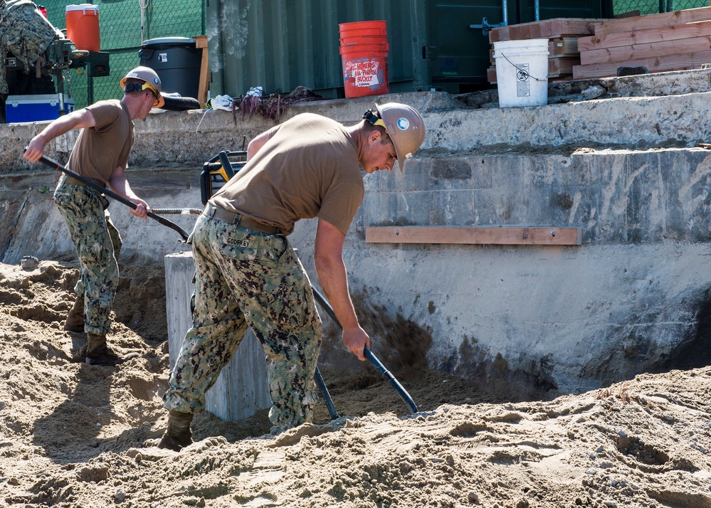 Seabees replace boat ramp