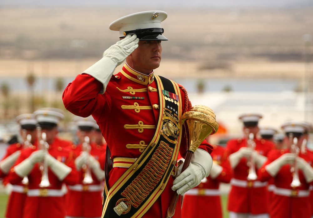 Battle Color Detachment performs for Combat Center