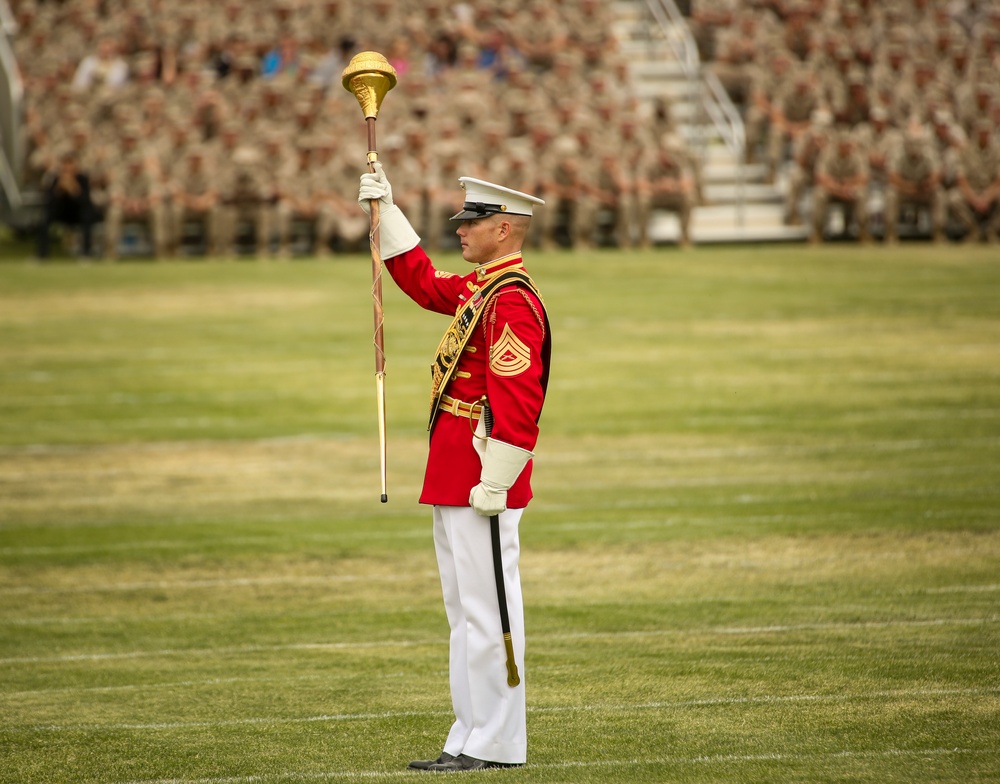 Battle Color Detachment performs for Combat Center