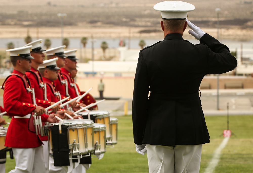 Battle Color Detachment performs for Combat Center