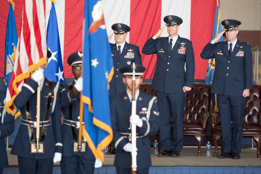 60th AMW Change of Command Ceremony