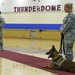 799th SFS K-9 handlers demonstrate military working dog skills, training to students