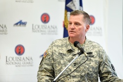 La. National Guard audio, quotes from press conference