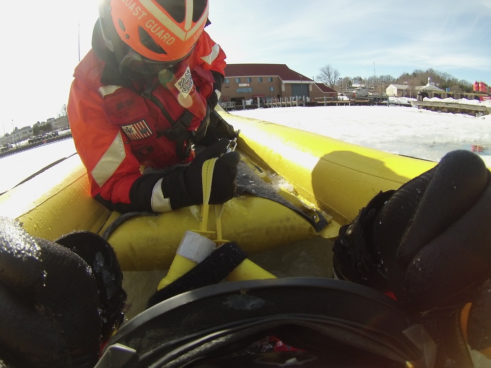 Ice rescue from the eyes of the 'victim'