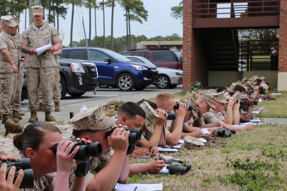 Marines conduct designated marksmanship observation lane training