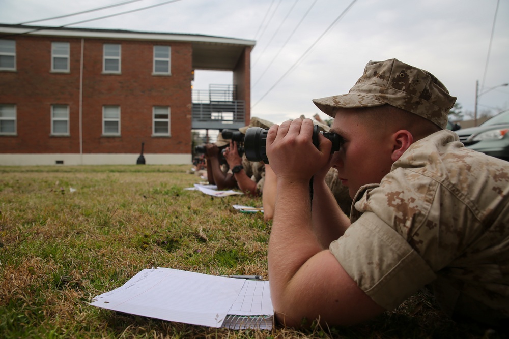 Marines conduct designated marksmanship observation lane training