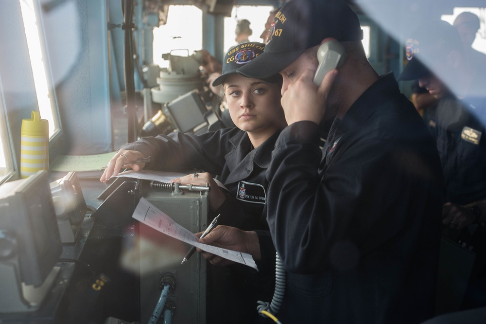 USS Shiloh operations