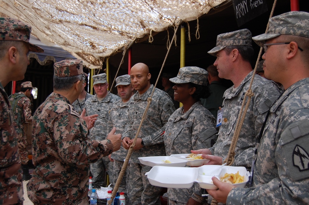 JAF Chief of Training thanks the 560th BfSB staff