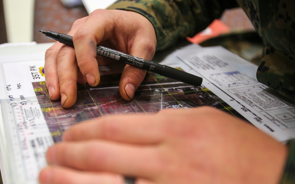 Deployed Marines navigate Mihail Kogalniceanu