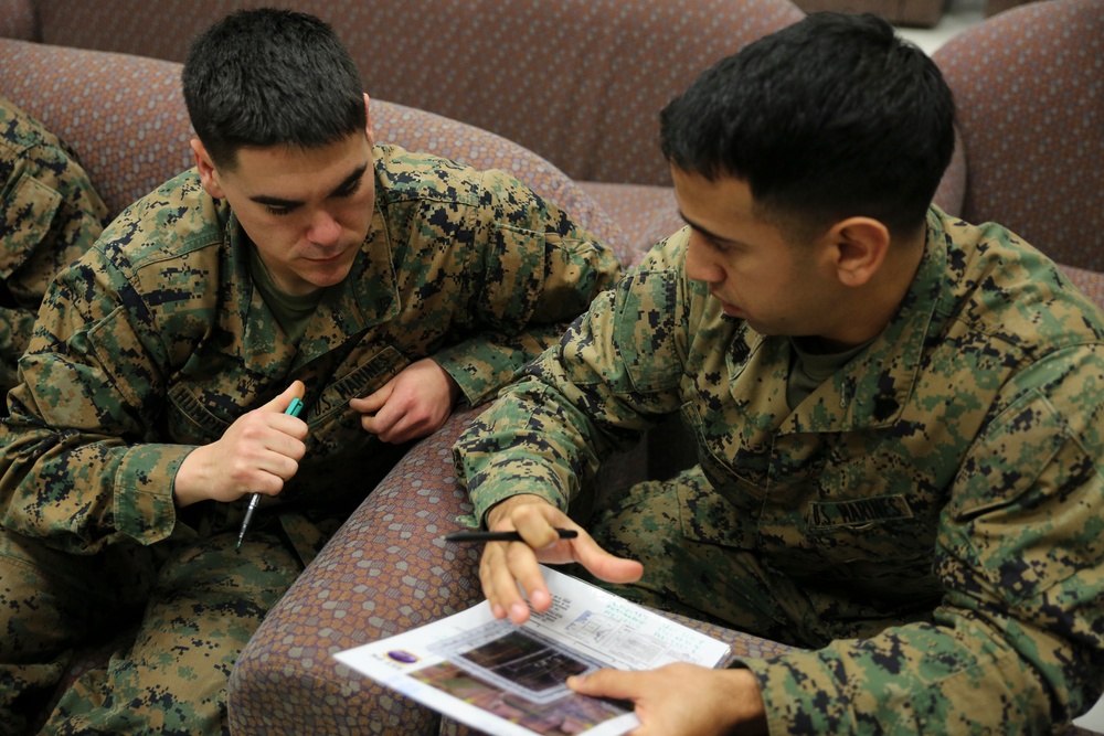 Deployed Marines navigate Mihail Kogalniceanu