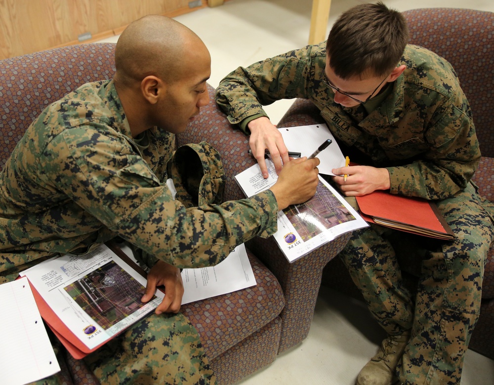 Deployed Marines navigate Mihail Kogalniceanu