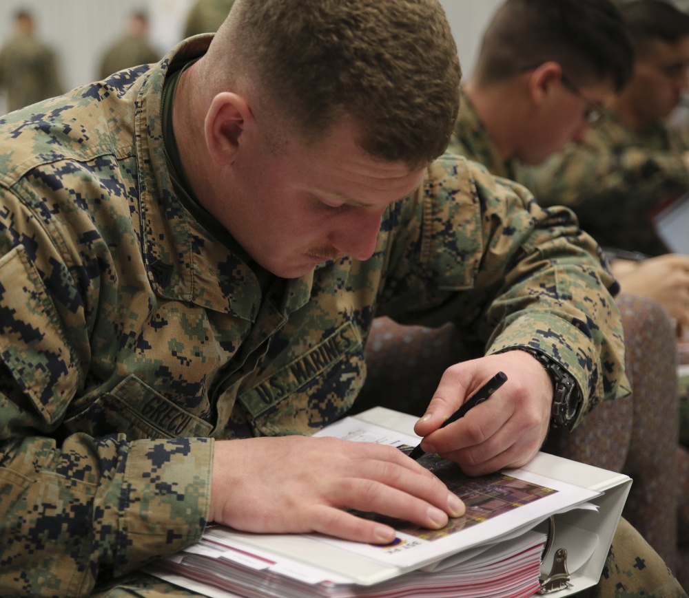 Deployed Marines navigate Mihail Kogalniceanu