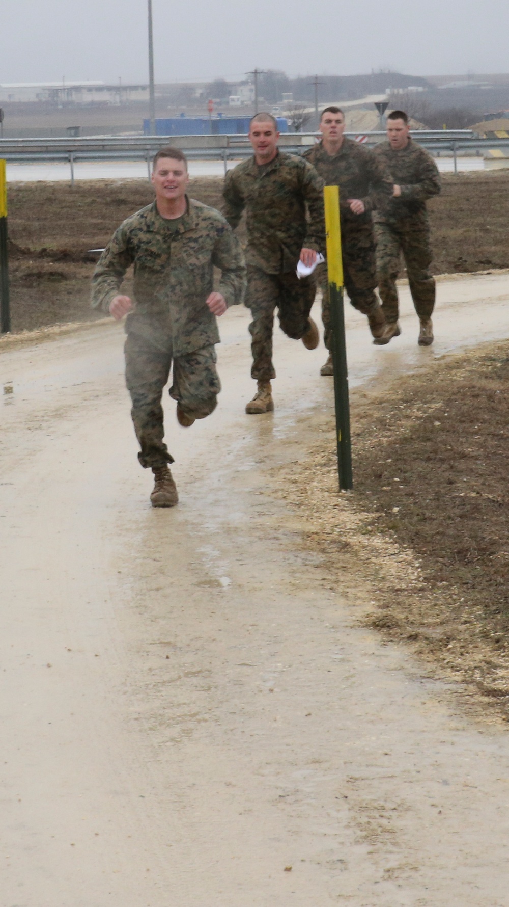 Deployed Marines navigate Mihail Kogalniceanu