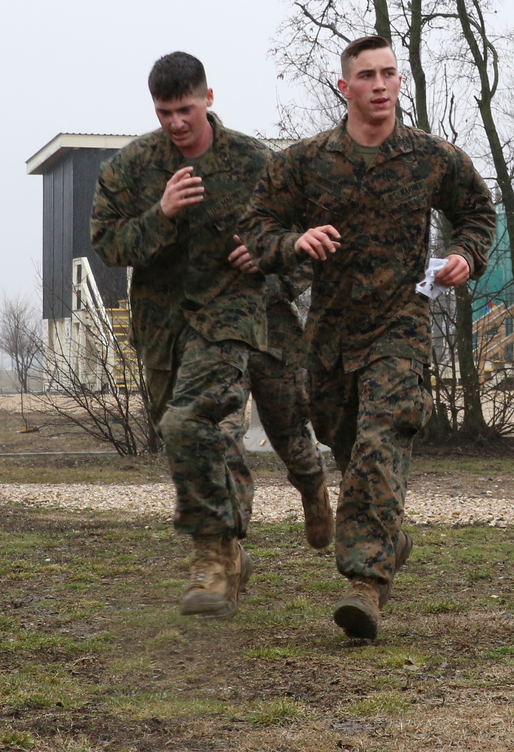 Deployed Marines navigate Mihail Kogalniceanu