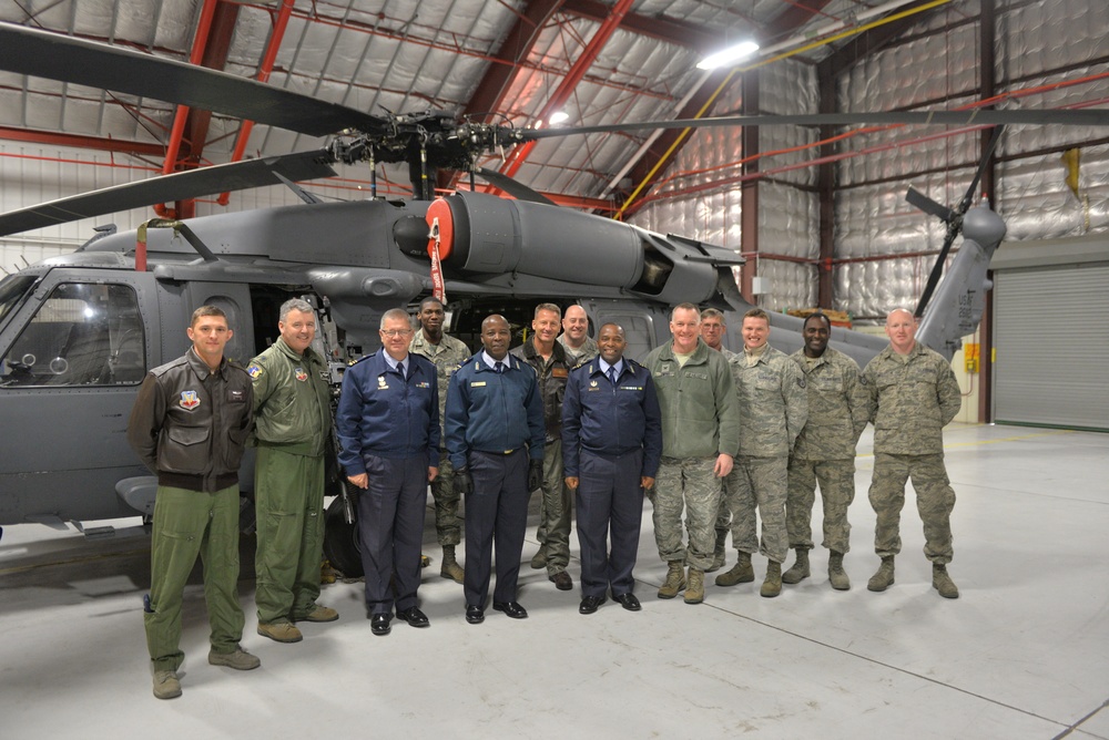 South African general visits the 106th Rescue Wing