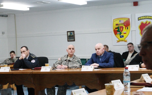 MNBG-E, KBP and EULEX meet at Camp Bondsteel