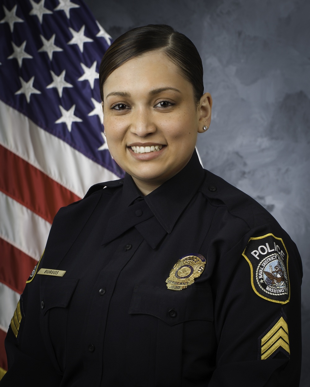 Official portrait, Sgt. Bianca Burgos, Joint Base Anacostia-Bolling Police