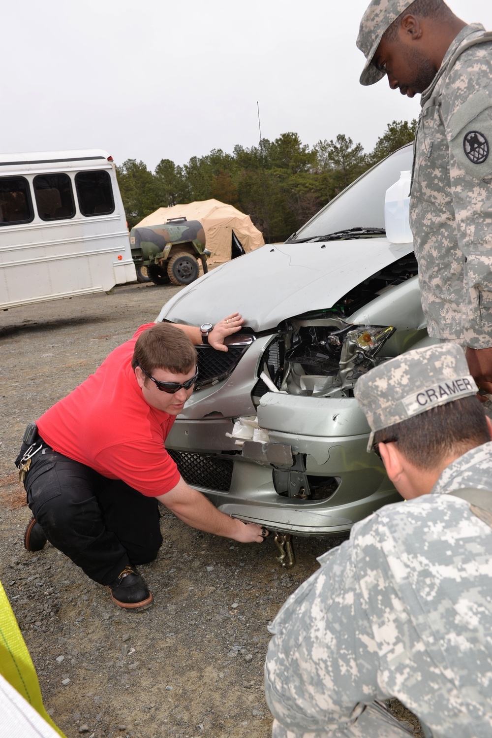 NC Guard engineers train with state government partners for disaster operations