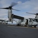 Eight Ospreys take off from USS Bonhomme Richard