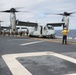 Eight Ospreys take off from USS Bonhomme Richard