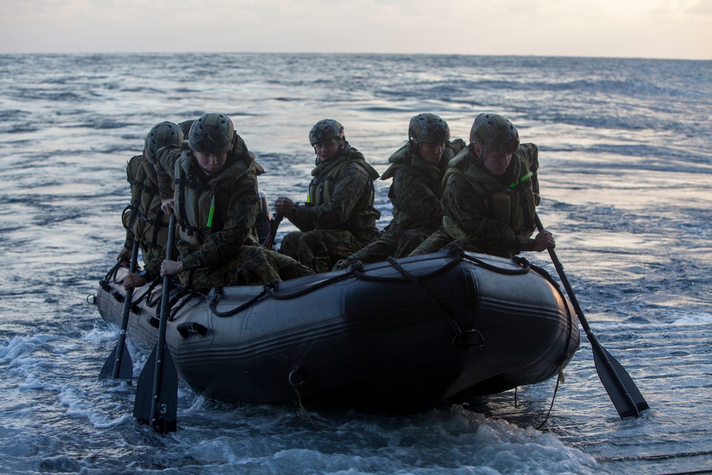 Boat Operations from the USS Green Bay (LPD 20)