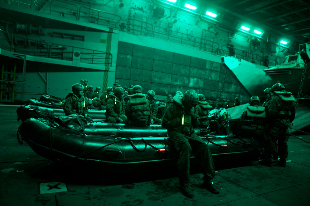 Boat Operations from the USS Green Bay (LPD 20)